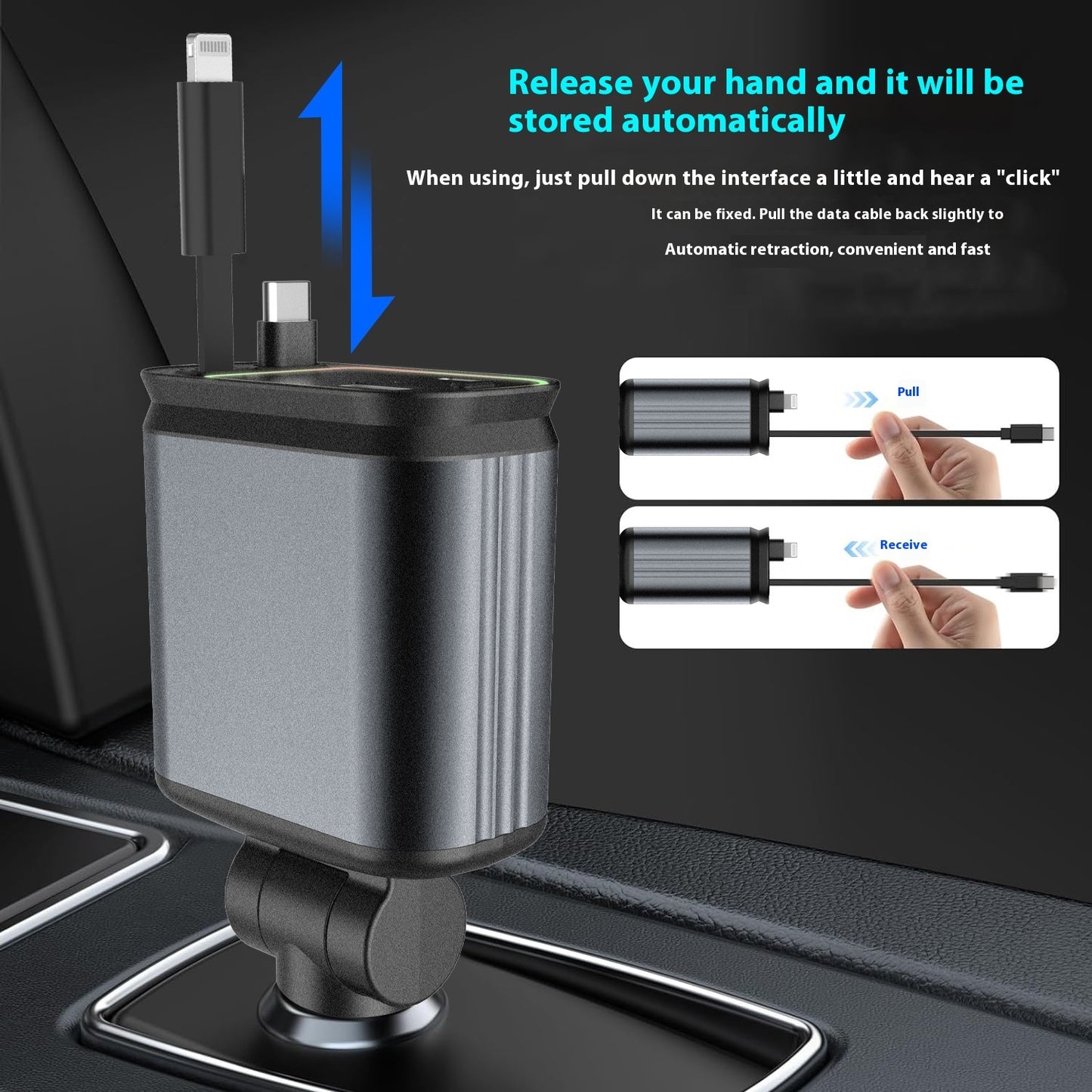 4 in 1 120W Starry Roof Car Charger