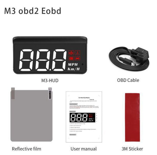 Head-Up Display Car HUD Projector Display M3 Car OBD2 GPS