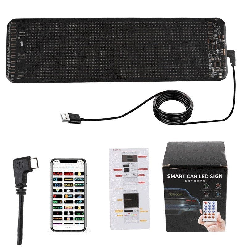 Programmable Car LED Sign LED Full-color Advertising Screen Ultra-thin Display