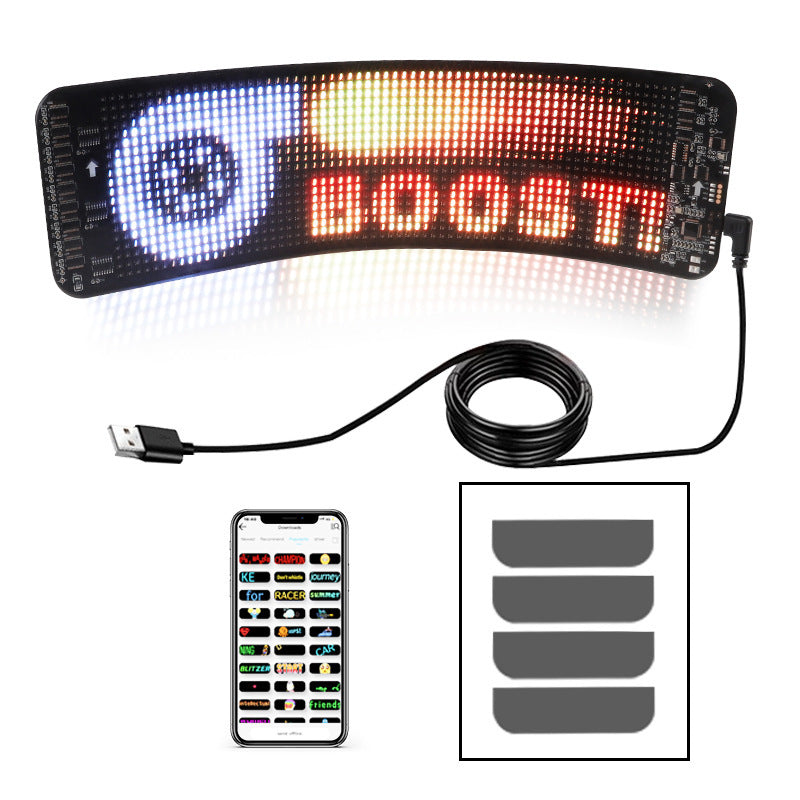Programmable Car LED Sign LED Full-color Advertising Screen Ultra-thin Display