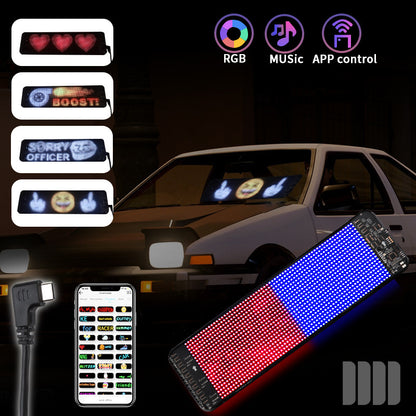 Programmable Car LED Sign LED Full-color Advertising Screen Ultra-thin Display
