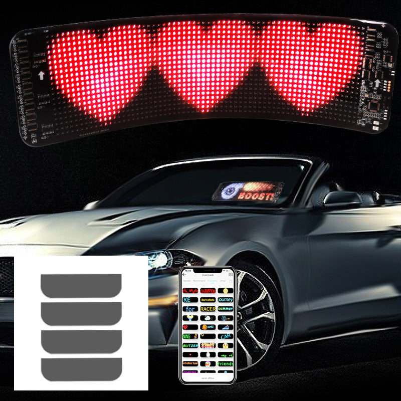 Programmable Car LED Sign LED Full-color Advertising Screen Ultra-thin Display